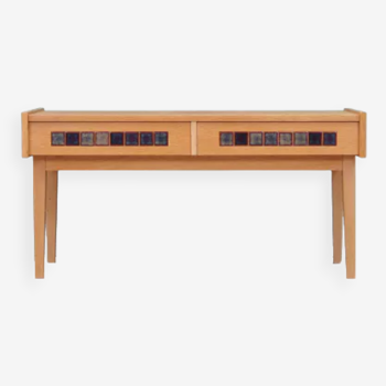 Console en frêne, design danois, années 1970, Danemark