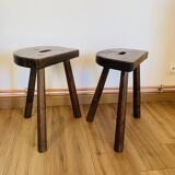 Pair of tripod stools