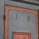 Rustic Farmhouse Folk Art Painted Bridal Cabinet dated 1806
