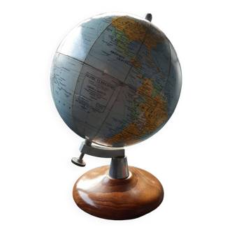 Globe terrestre Mappemonde éclairante vintage années 60 - BOLIS éditeur  Italy