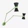 Double articulated wall lamp, Italy 1950s