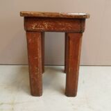 Industrial wooden side table