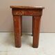 Industrial wooden side table