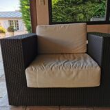 Set of 4 armchairs Unopiu model Sunstripe in WaProLace