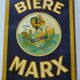 Sheet metal advertising plate