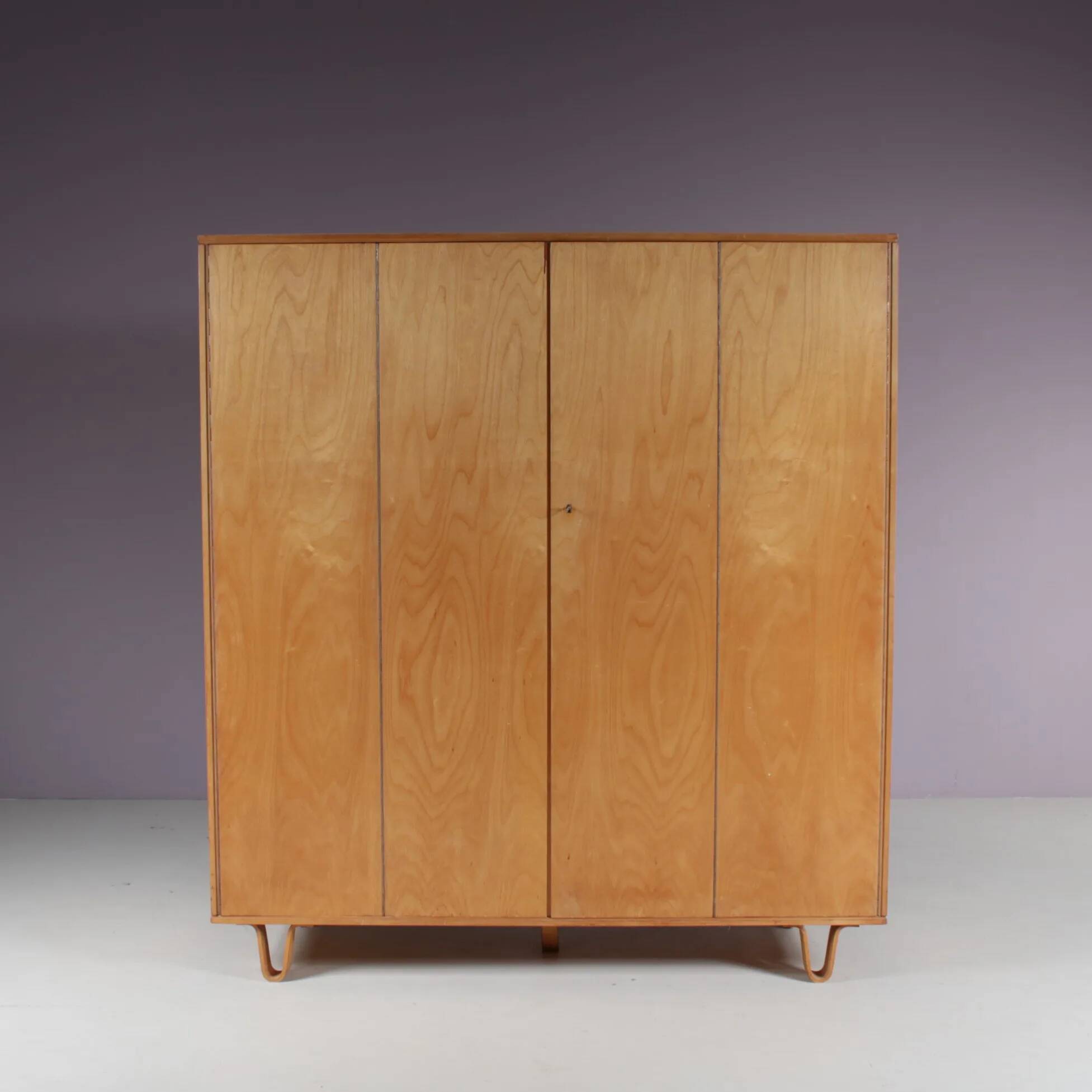 1950s “KB04” wardrobe by Cees Braakman for Pastoe, Netherlands