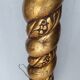 Golden carved wood lamppost or period 1940 Italy