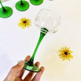 Set of 6 Alsatian wine glasses