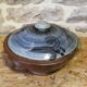 Pot couvert en grès émaillé Atelier Christine Pedley et Steen Kepp La Borne