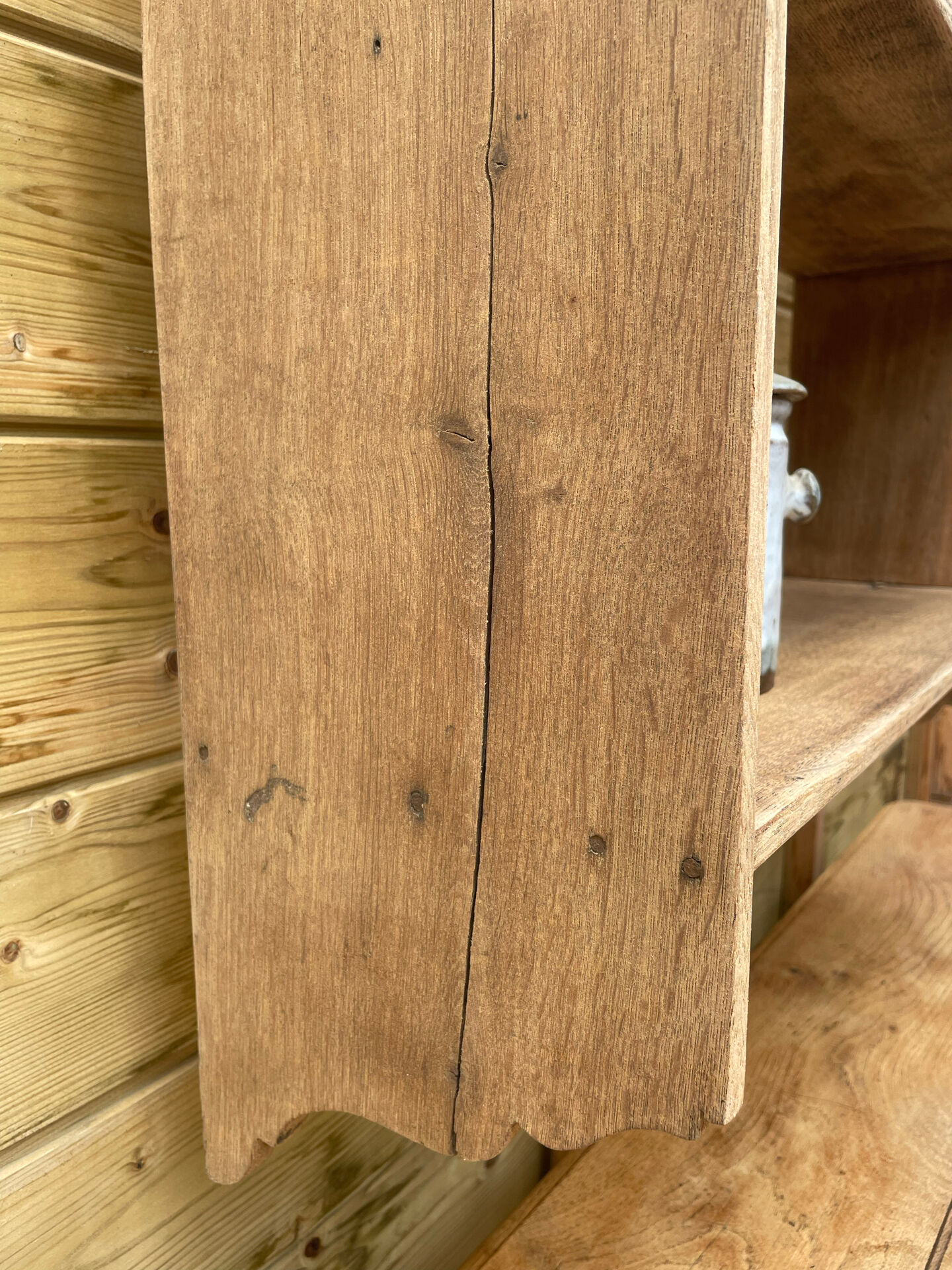 Solid wood shelf