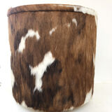 Chest stool in cowhide 1970
