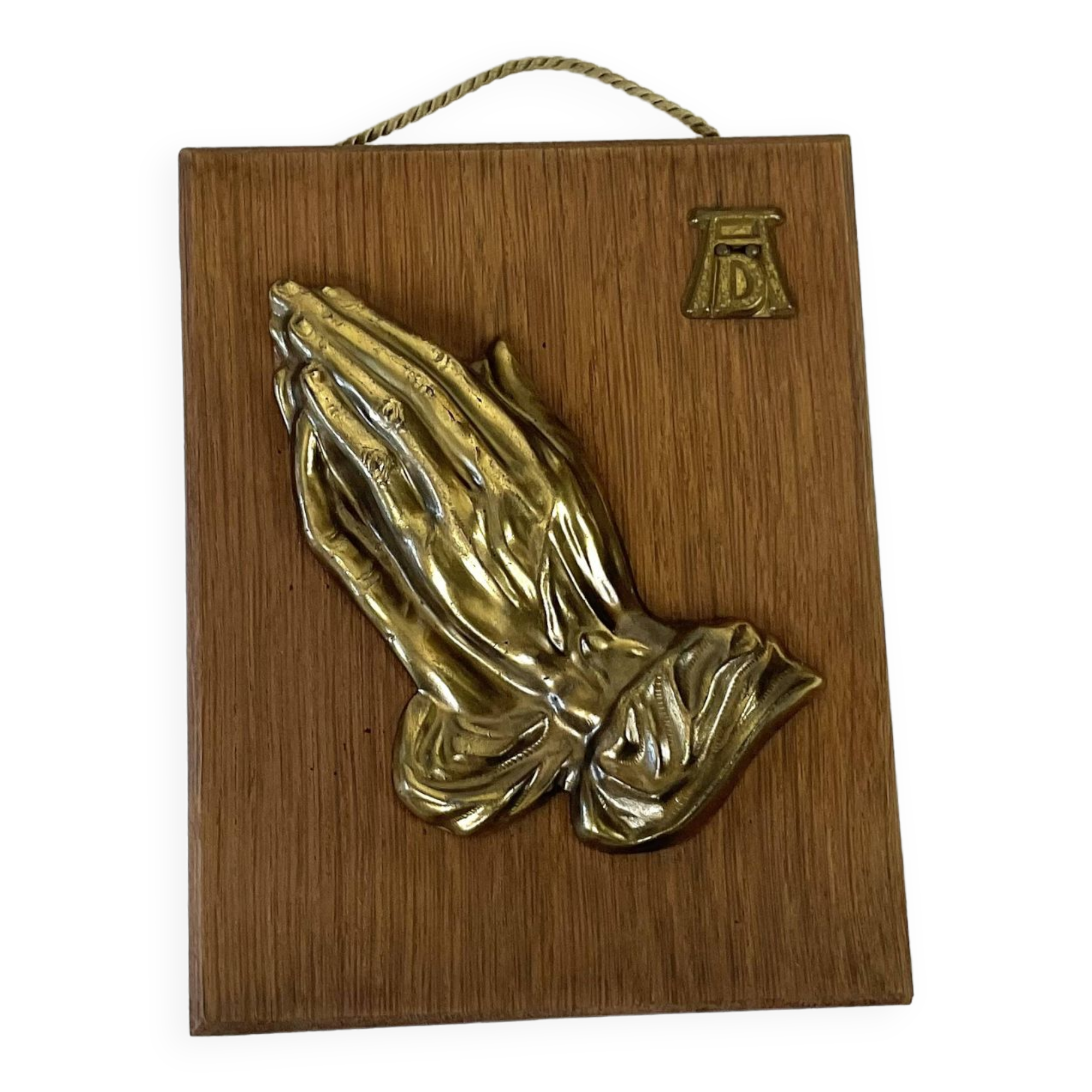 Suspension of praying hands