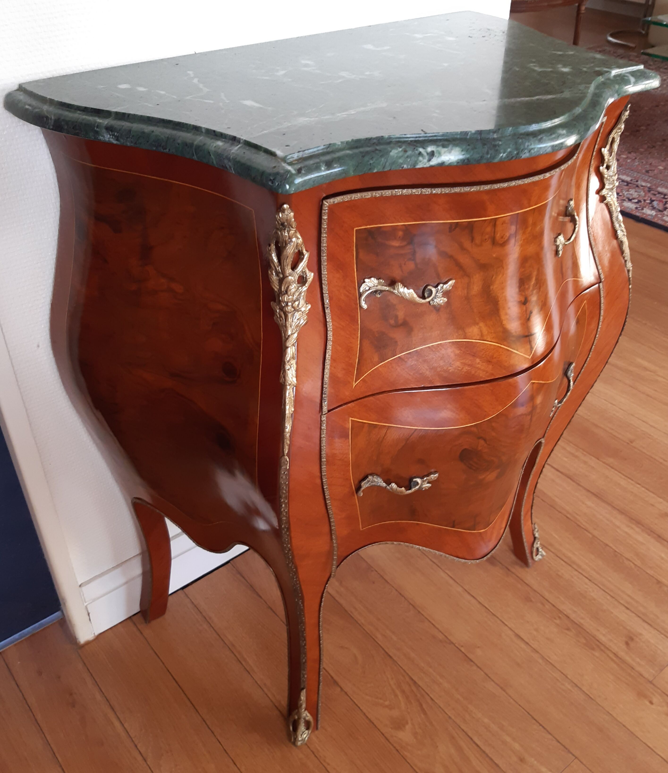 Louis XV-style marquetee dresser