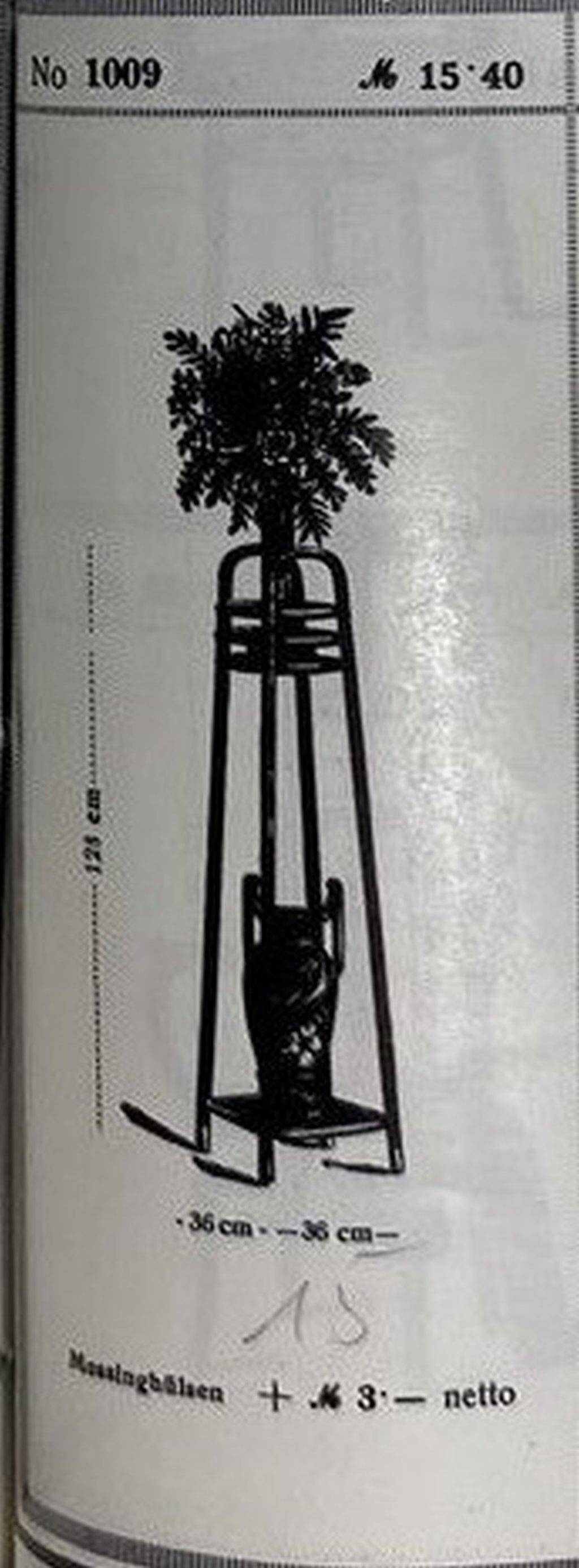 Secession stool no. 1009 attributed to Otto Wagner for J&J Kohn.
