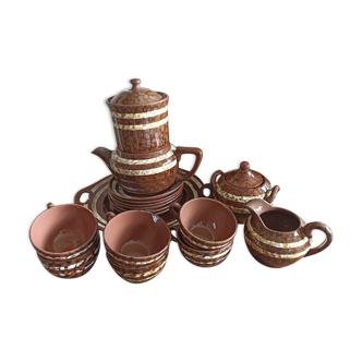 Mary coffee service by Digoin Sarreguemines - 6 people