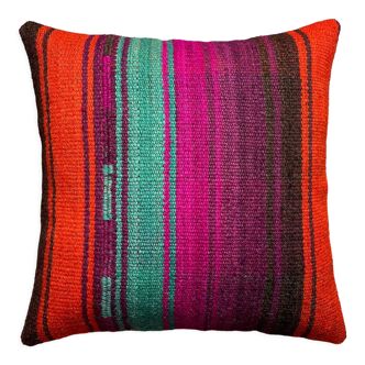 Housse de coussin kilim turc vintage 40 x 40 cm