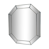 Old octagonal beveled mirror with parcloses