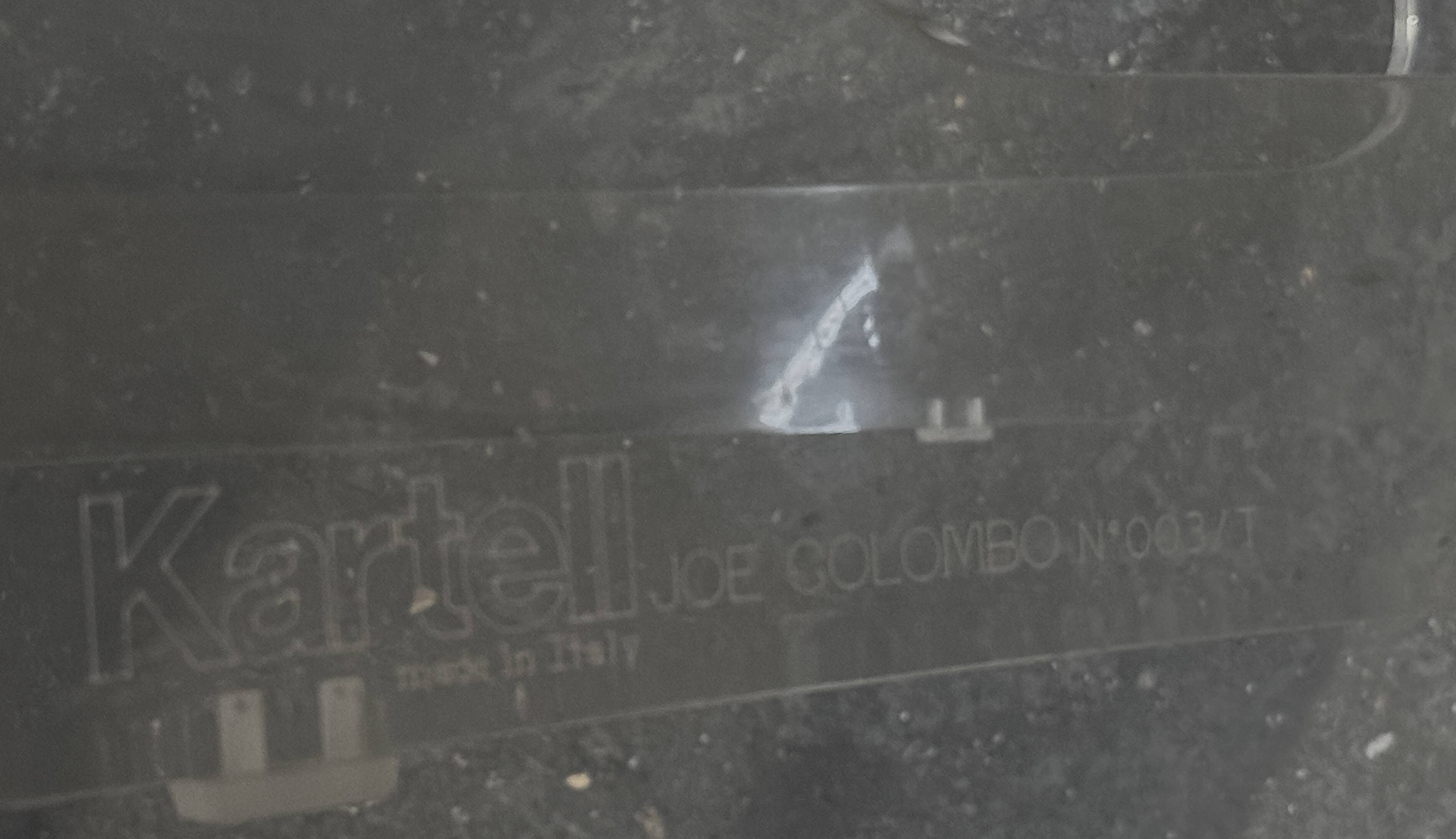 4801 Joe Colombo armchair, Kartell edition / transparent plexiglass