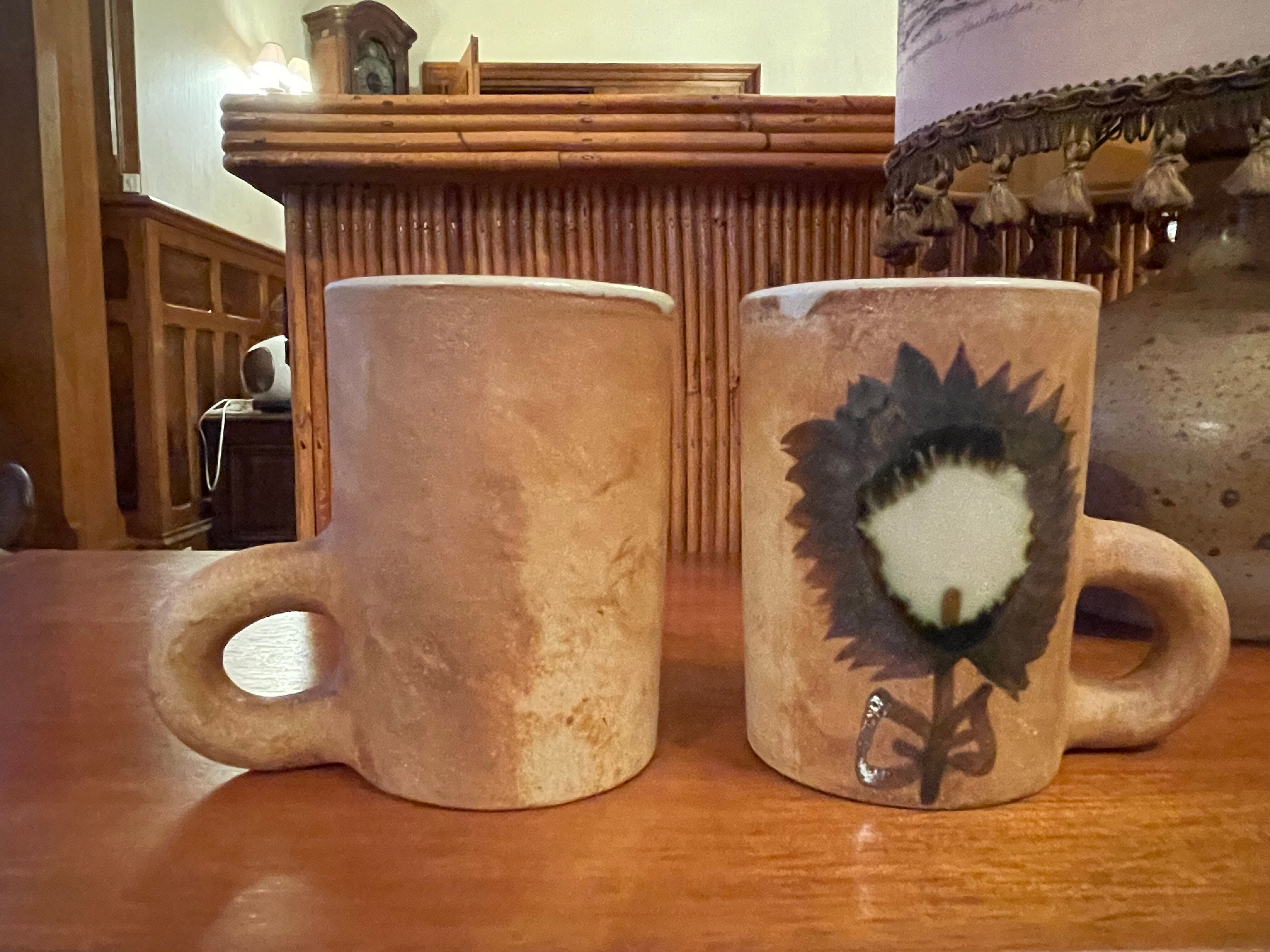 Mugs pottery La Colombe