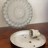 Ceiling lamp applied in molded glass 25cm