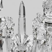 Baccarat, pair of two-light candelabra, Bambou Tors model.