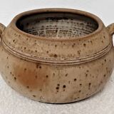 Vintage Signed Stoneware Soup Tureen with Handles