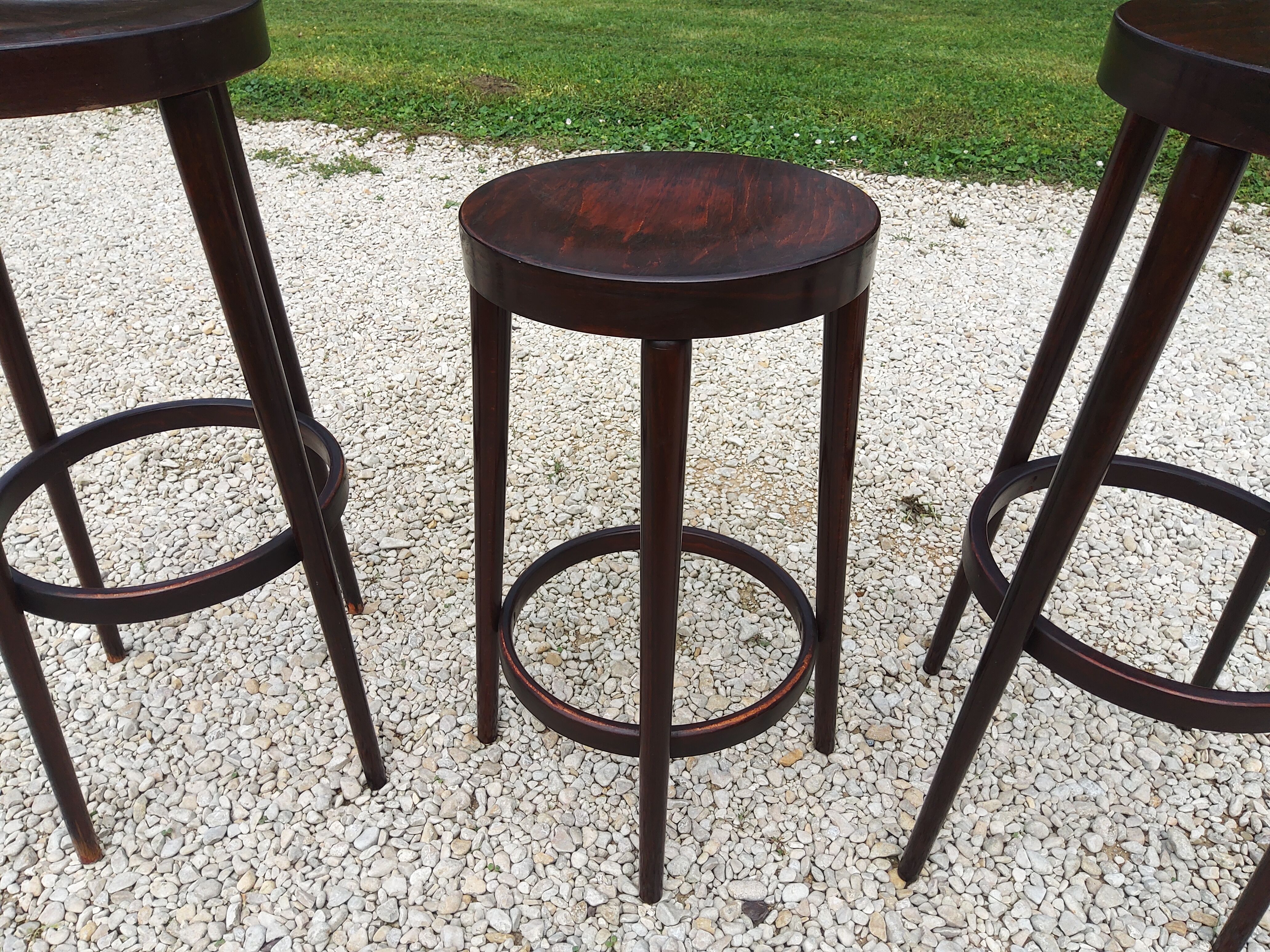 Set of 3 Baumann stools