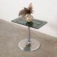 Glass coffee table, Italian design, 1970s, manufactured by Allegri