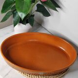 Oval terracotta dish