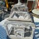 Iron and wood bird cage