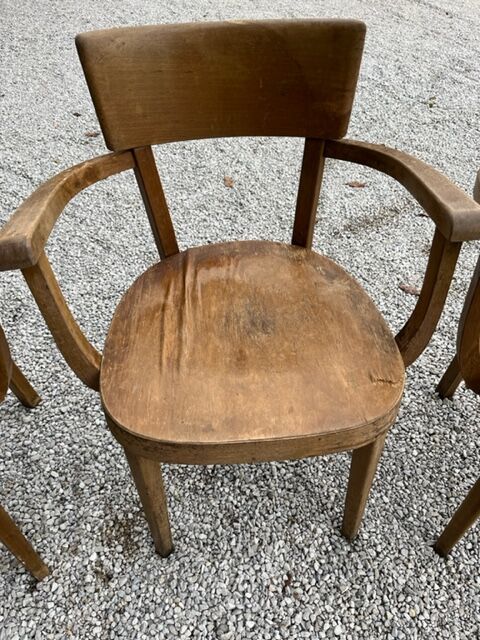 Set of 3 armchairs Baumann 1950