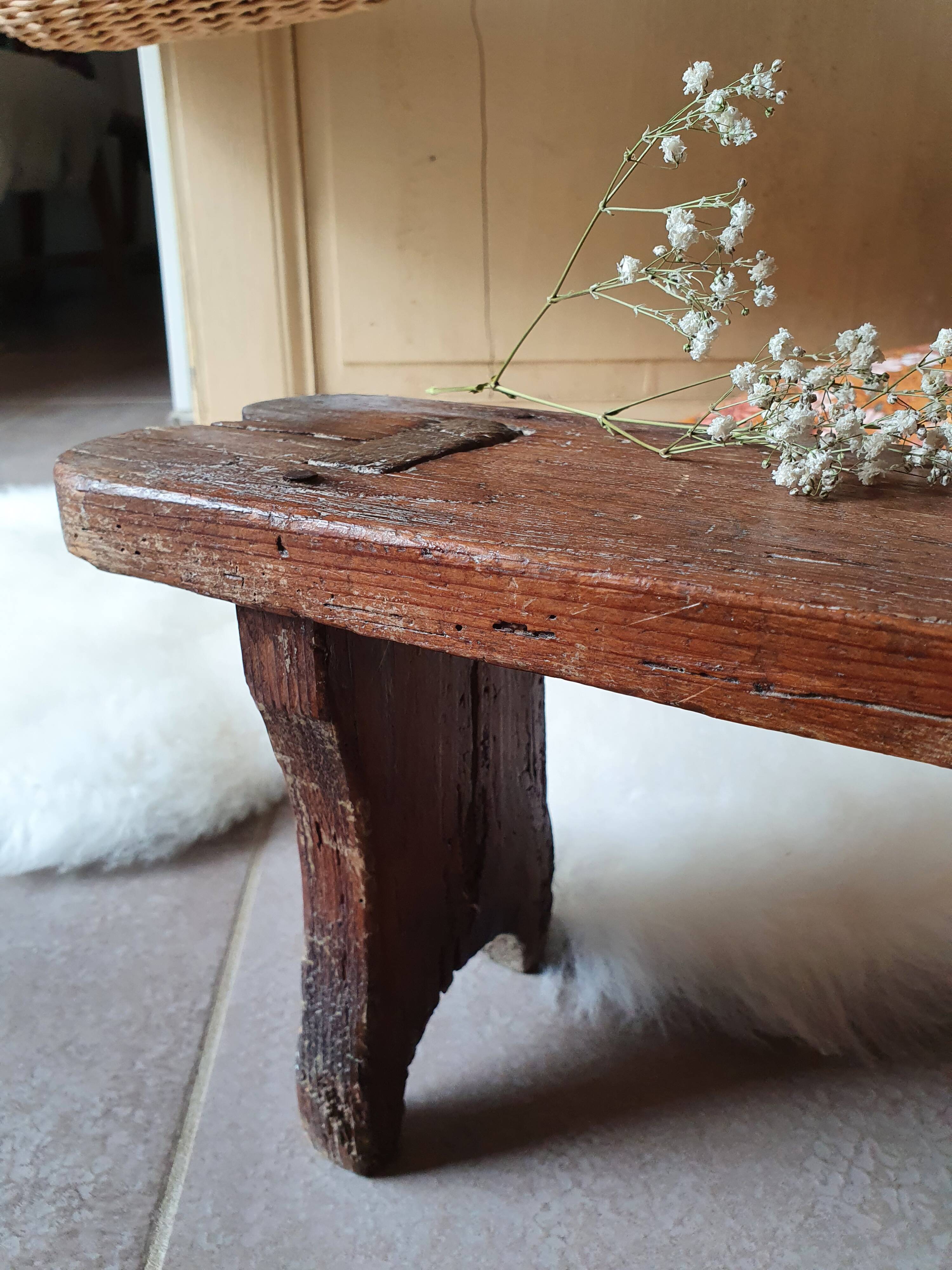 Old wooden stool