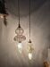 Double glass suspension inspired by Murano.