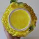 Yellow grape vintage barbotine jug