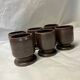 Set of 6 stoneware cups or glasses