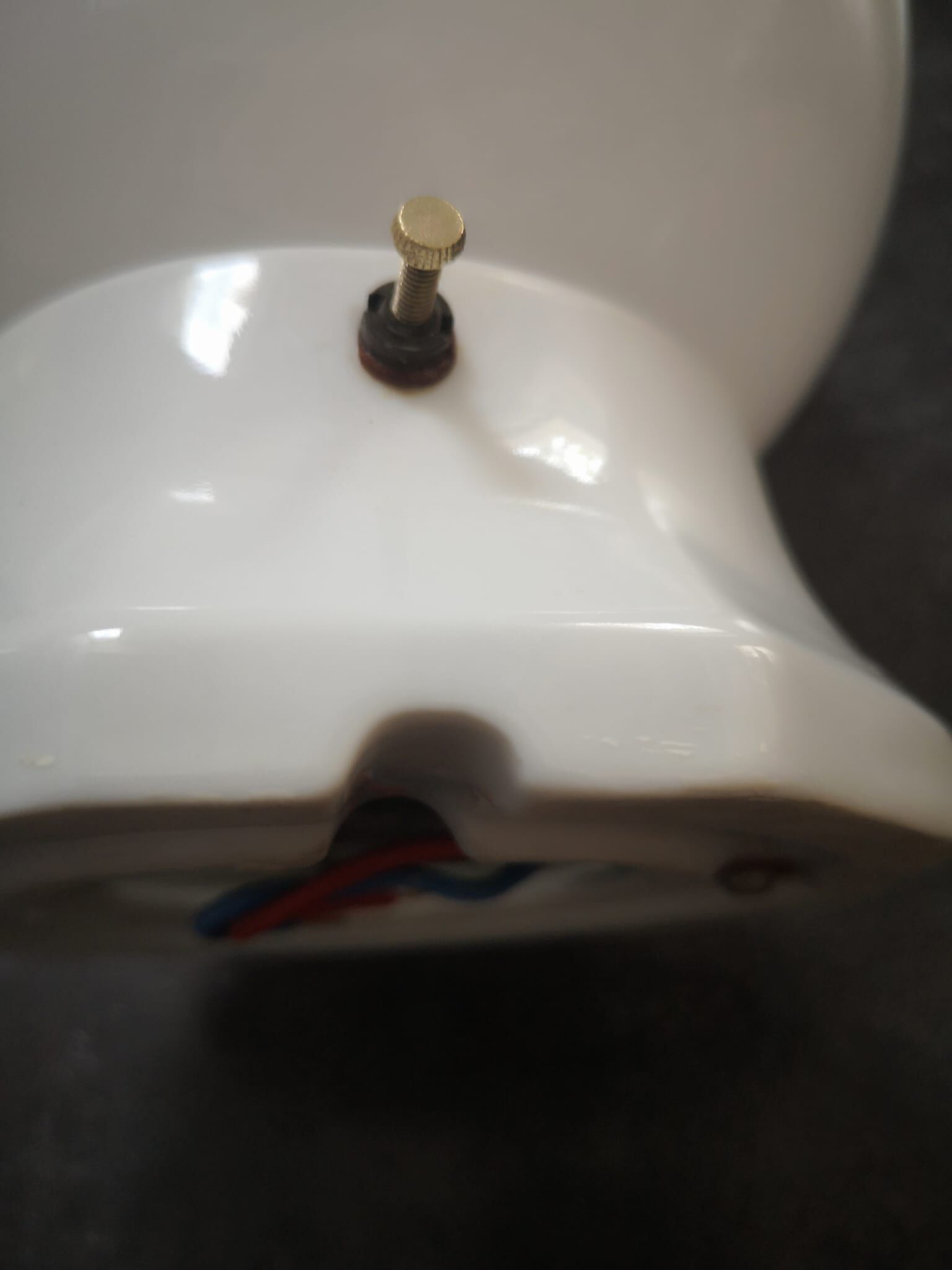 Ceiling lamp old opal globe white porcelain Ø 15cm Art Deco 1930 SMALL MODEL TBE