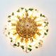 Large Italian Gilt Florentine Flush Mount Light by Banci Firenze