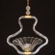 Trasparent Murano Glass Chandelier by Barovier e Toso, 1950s