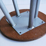 Wood and metal stool