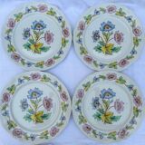 Set of 4 Moulins des Loups flat plates