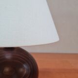 Wooden ball table lamp