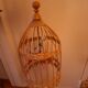 Vintage rattan pendant light from the 1950s and 60s