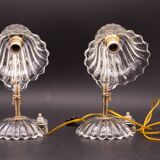 Set of 2 Art Decò Murano Glass Barovier e Toso style Table Lamp, 1940