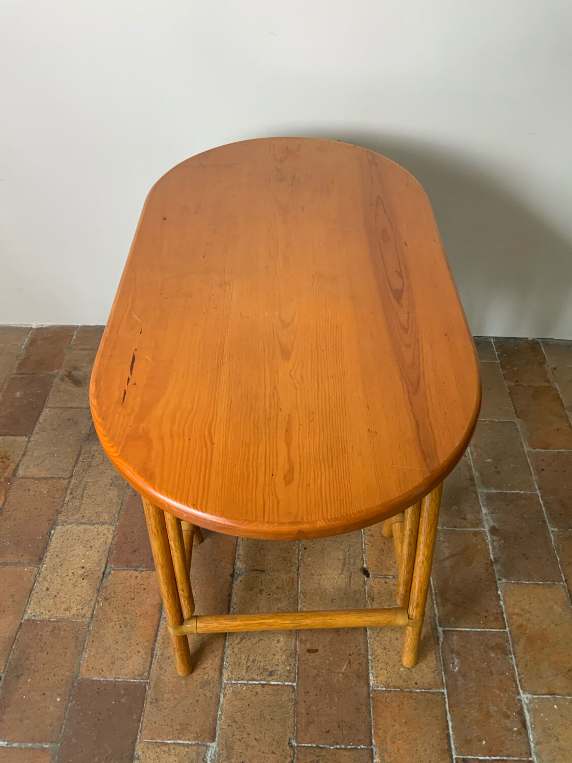 Console en rotin 70’