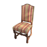 Chaise style Louis XIII avec housse