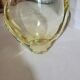 Citrine yellow crystal vase