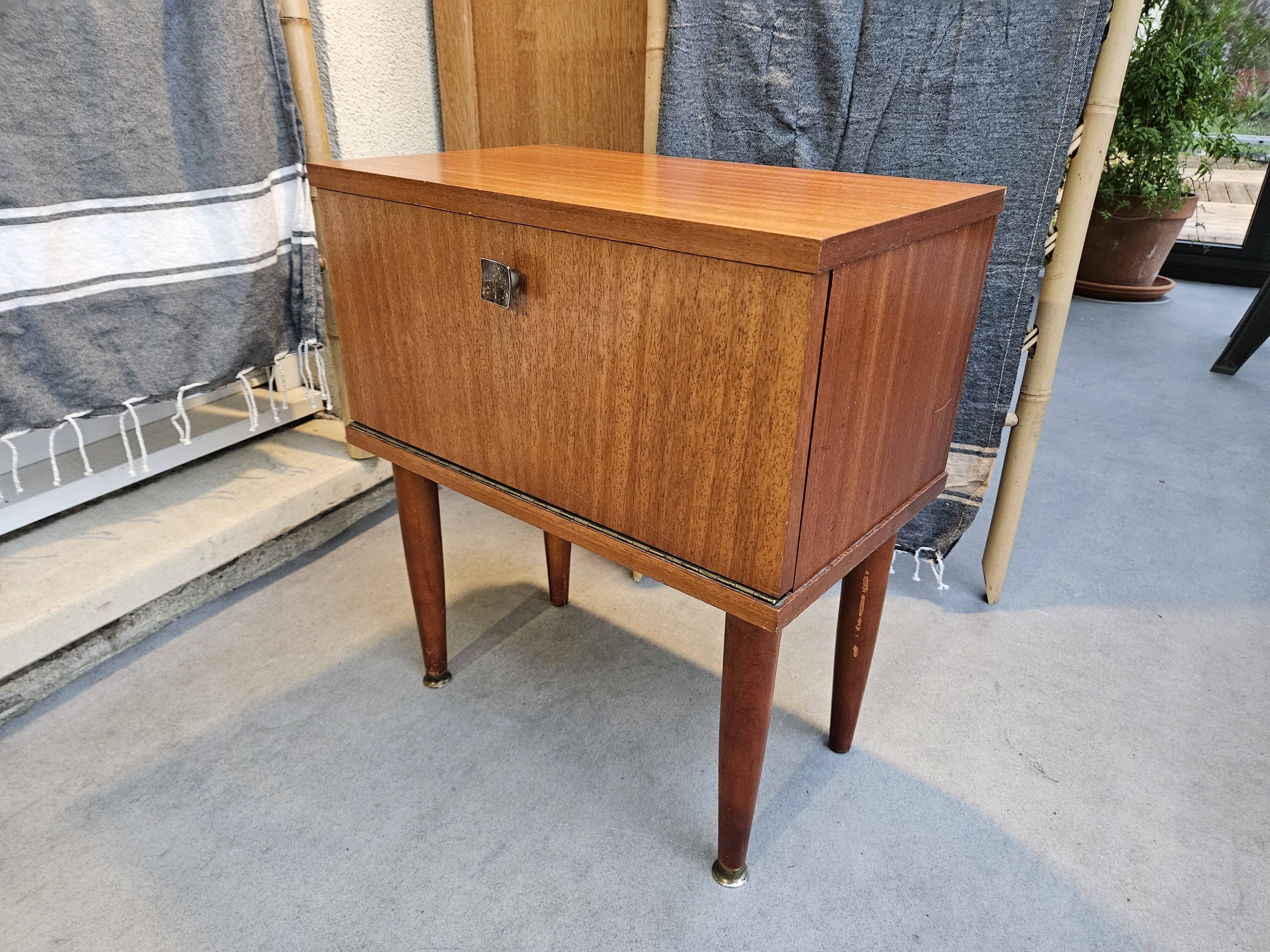 Scandinavian style bedside table 1960