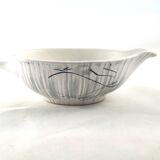 Niderviller gray sauceboat, kitten model