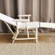Rattan children's chaise longue