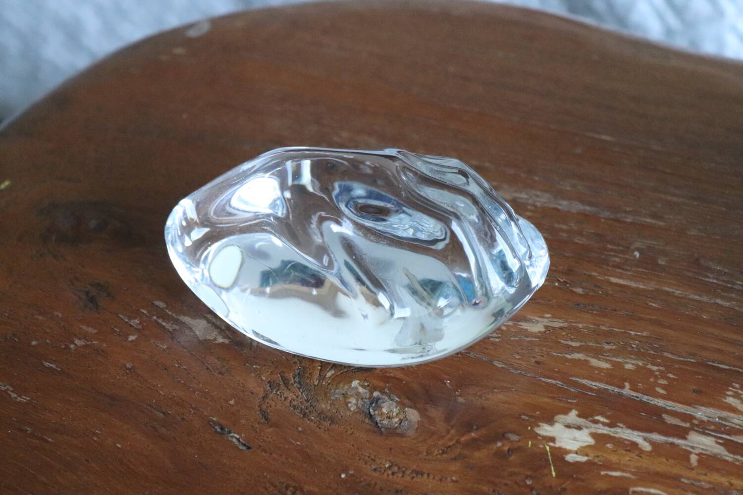 Crystal hand sculpture – Daum France paperweight
